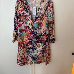 Colorful Paisley Print Women's Dress
